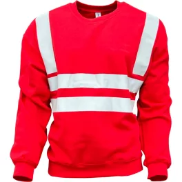 46251P Crew neck sweatshirt with reflective stripe