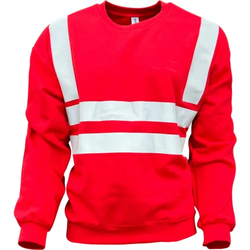 46251P Crew neck sweatshirt with reflective stripe