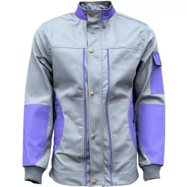 4626 Women’s grey and purple workwear set