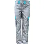 4626A women’s workwear set, grey-turquoise