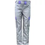4626 Women’s grey and purple workwear set