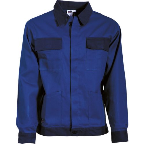 46292 Classic jacket 100% cotton, royal blue