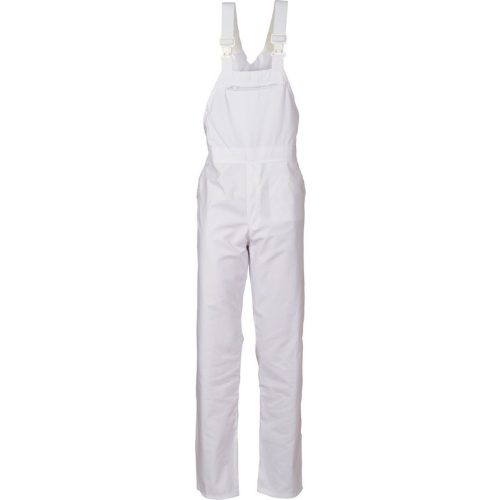 46294F Classic Bib Trousers, white