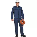 46354 OPTIMA jacket from 265 gsm 65% PE – 35% cotton fabric