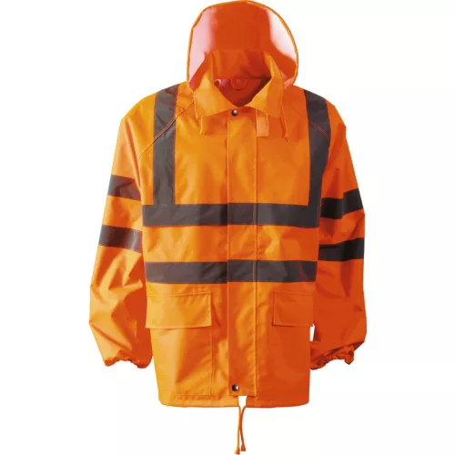 46581 High-visibility anti-rain set, orange