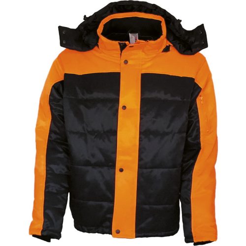 46639N Premium winter jacket, high-visibility orange – gray