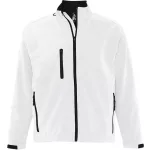 46711 Női-férfi fehér softshell kabát