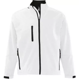 46711 White softshell jacket for men and women