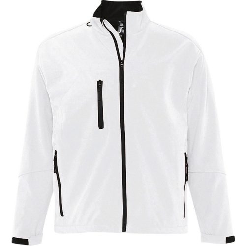 46711 White softshell jacket for men and women