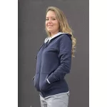 4689 Sötétkék kapucnis pulóver