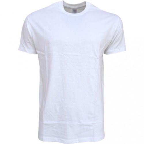 4698 Környakas póló, fehér - extra nagy méret