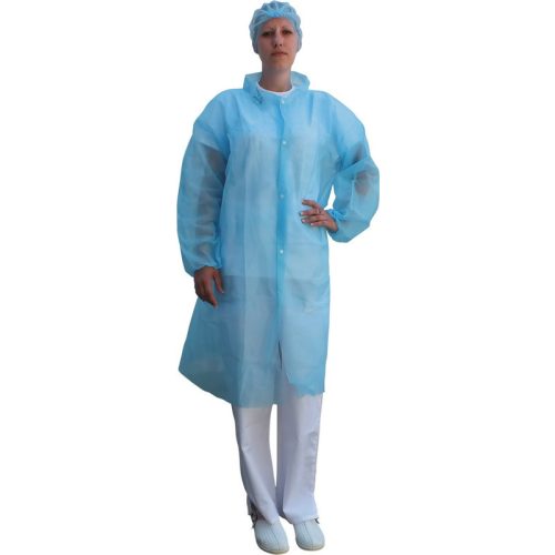 4733 Blue polipropilene lab coat