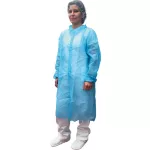 4733 Blue polipropilene lab coat