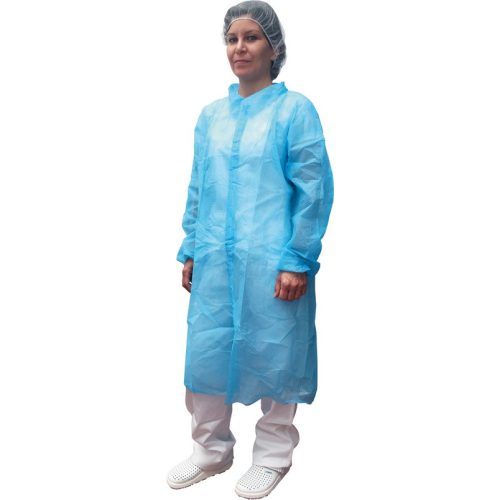 4733 Blue polipropilene lab coat