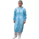 4733 Blue polipropilene lab coat
