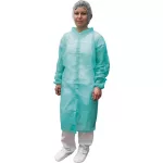 4758 Green polipropilene lab coat