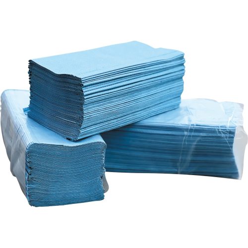 4857K50 hajtogatott kék kéztörlő papír