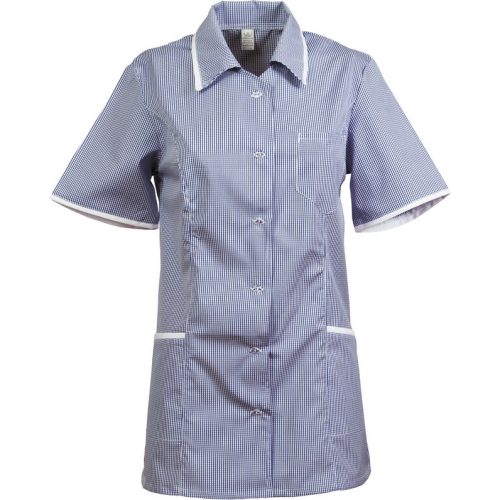 H4900 Light blue, short-sleeved tunic for women